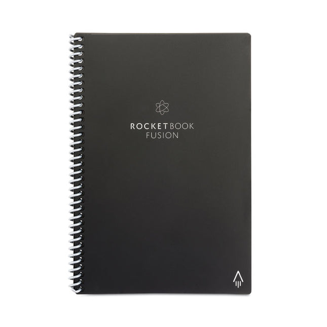 Fusion Smart Notebook, Seven Assorted Page Formats (Set 1), Black Cover, (21) 8.8 x 6 Sheets