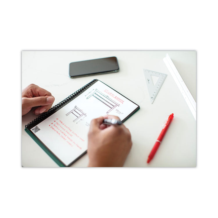 Fusion Smart Notebook, Seven Assorted Page Formats (Set 1), Black Cover, (21) 8.8 x 6 Sheets