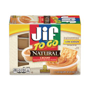 Spreads, Natural Creamy Peanut Butter, 1.5 oz Cup, 8/Box