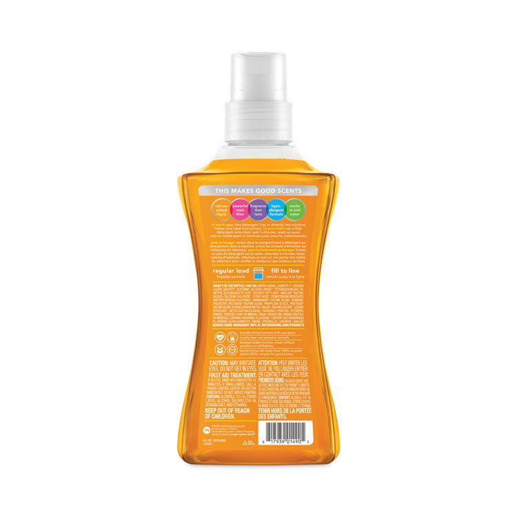 4x Concentrated Laundry Detergent, Ginger Mango, 53.5 Oz Bottle, 4/carton