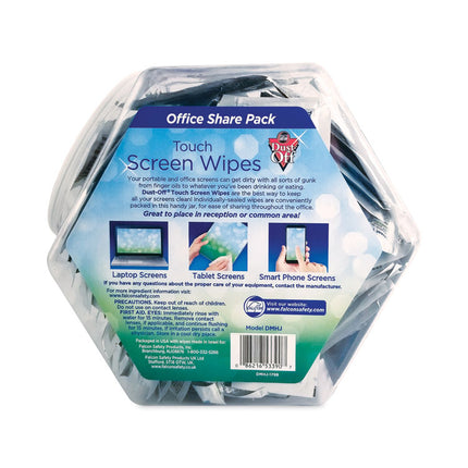 Touch Screen Wipes, 5 x 6, Citrus, 200 Individual Foil Packets in an Easy Grab Jar