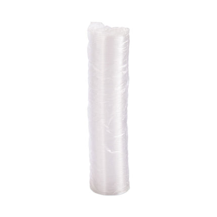 Non-Vented Container Lids, Clear, Plastic, 100/Pack, 10 Packs/Carton