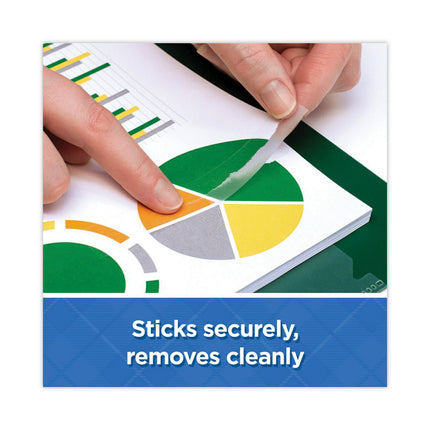 Wall-Safe Tape With Dispenser, 1" Core, 0.75" X 50 Ft, Clear, 2/pack