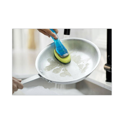 Soap-Dispensing Dishwand, 2.5 X 9.5, Yellow/green