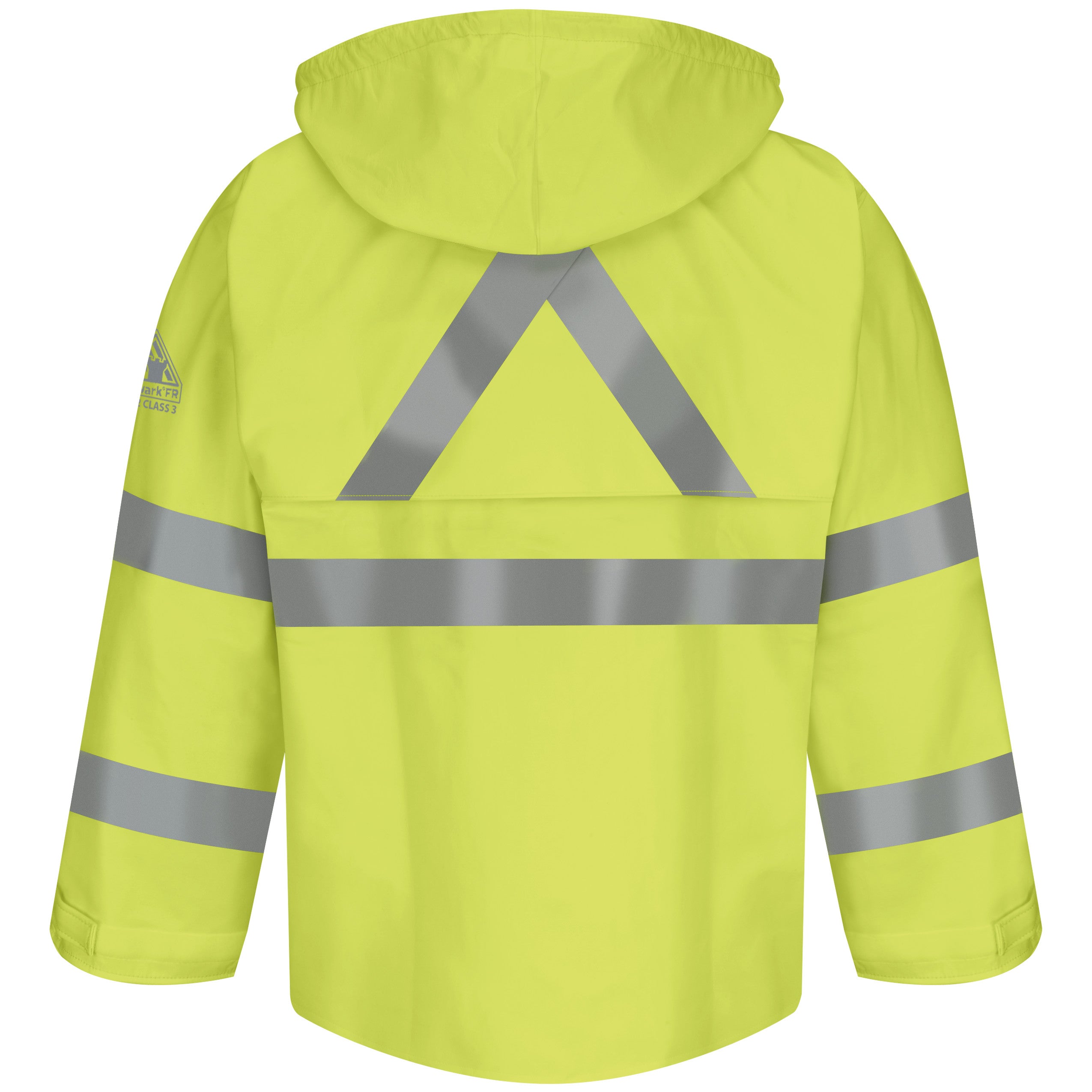 Bulwark® Men's FR Hi-Visibility Rain Jacket with Hood / JXN4YE
