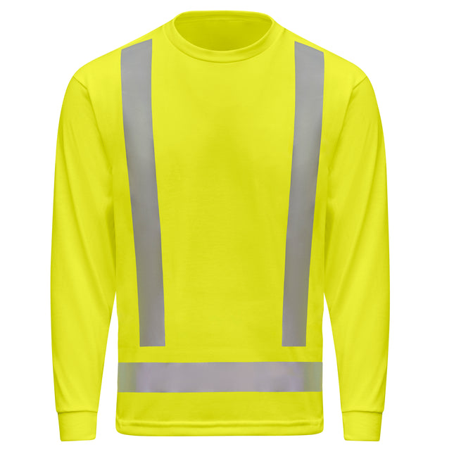 Red Kap® Hi-Visibility Long Sleeve Performance Core Tee, Type R / SK67HV