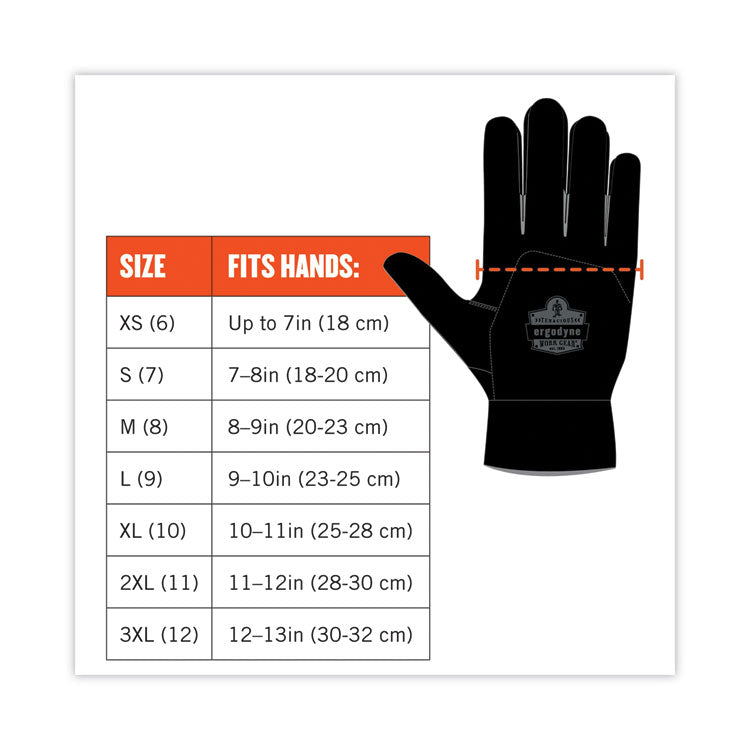 ProFlex 821 Smooth Surface Handling Gloves, Black, Large, Pair
