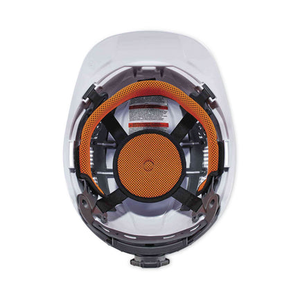 Skullerz 8972LED Class C Hard Hat Cap Style with LED Light, White