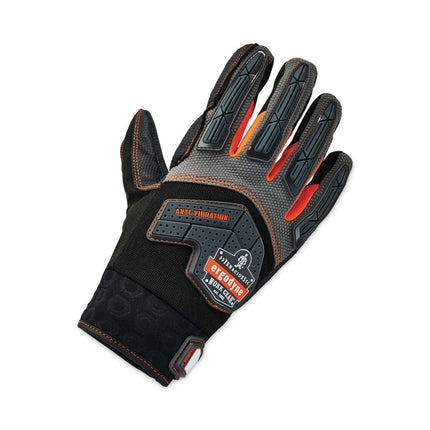 ProFlex 9015F(x) Certified Anti-Vibration Gloves and Dorsal Protection, Black, Small, Pair