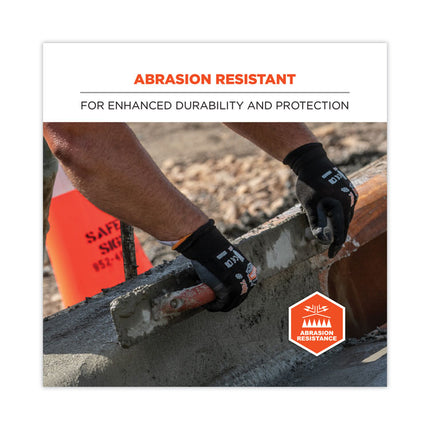 ProFlex 7001 Nitrile-Coated Gloves, Black, Large, Pair