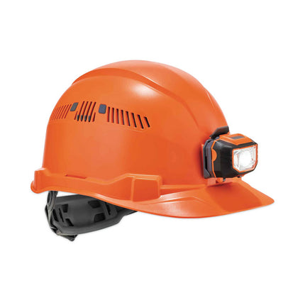 Skullerz 8972LED Class C Hard Hat Cap Style with LED Light, Orange