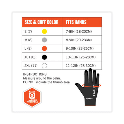 ProFlex 7001 Nitrile-Coated Gloves, Black, Large, 144 Pairs/Pack
