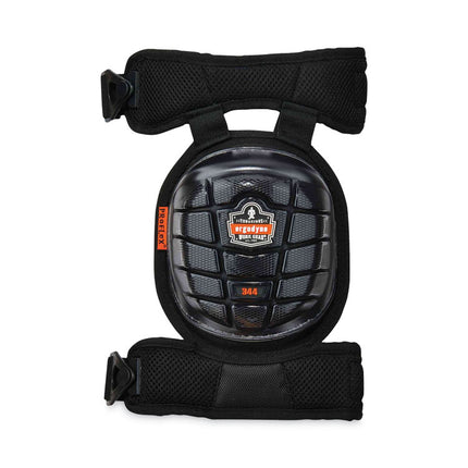 ProFlex 344 Injected Gel Knee Pads With Comfort Straps, Short Cap, Buckle Closure, Black, Pair
