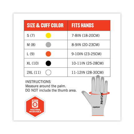 ProFlex 7030 ANSI A3 PU Coated CR Gloves, Gray, X-Large, Pair