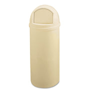 Marshal Classic Container, 25 gal, Plastic, Beige