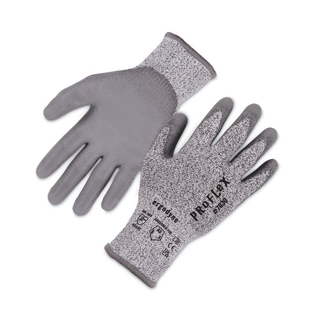 ProFlex 7030 ANSI A3 PU Coated CR Gloves, Gray, Small, 12 Pairs/Pack