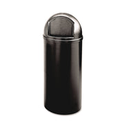 Marshal Classic Container, 25 gal, Plastic, Black
