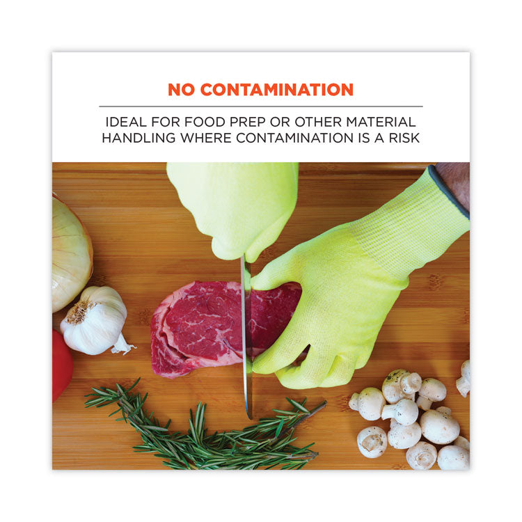 ProFlex 7040 ANSI A4 CR Food Grade Gloves, Lime, Large, 144 Pairs