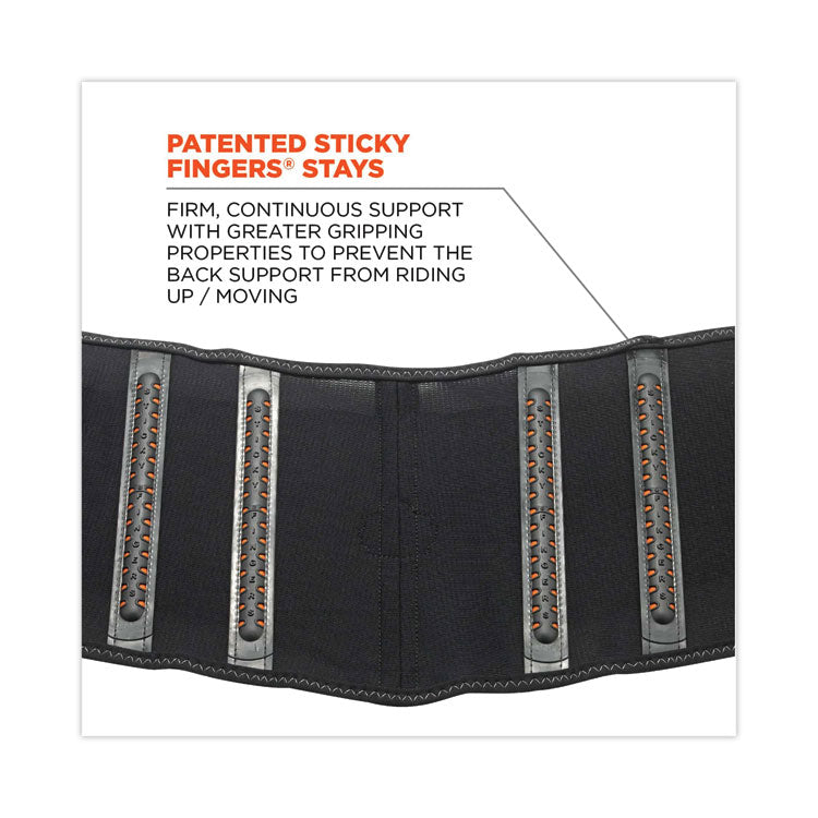 ProFlex 1100SF Standard Spandex Back Support Brace, 2X-Large, 42" to 46" Waist, Black