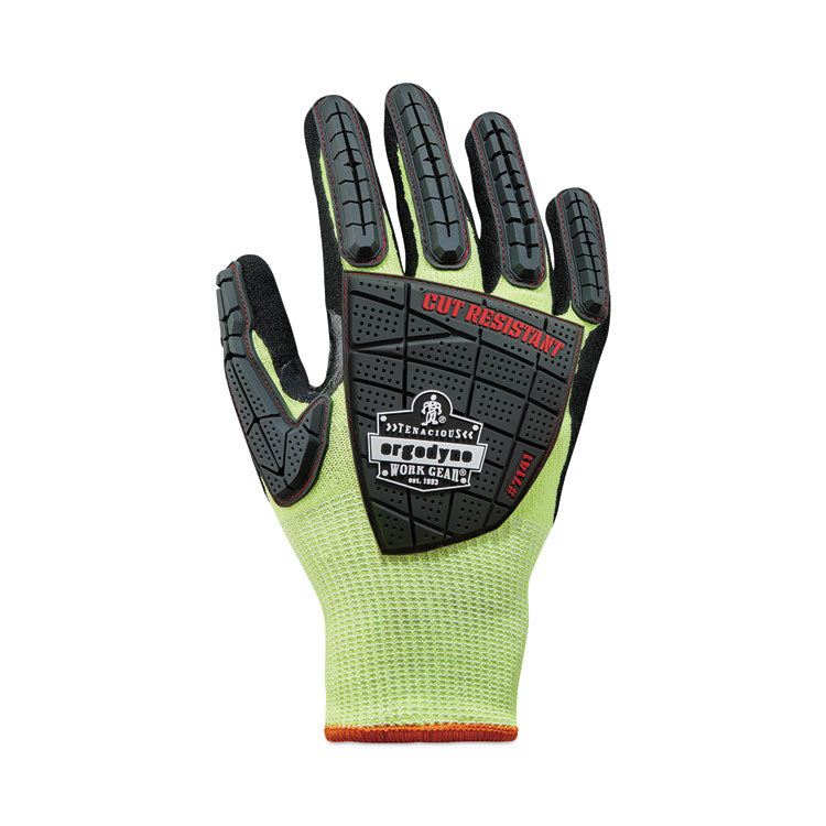 ProFlex 7141 ANSI A4 DIR Nitrile-Coated CR Gloves, Lime, Small, 72 Pairs/Pack