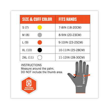 ProFlex 7071 ANSI A7 PU Coated CR Gloves, Gray, X-Large, 12 Pairs/Pack