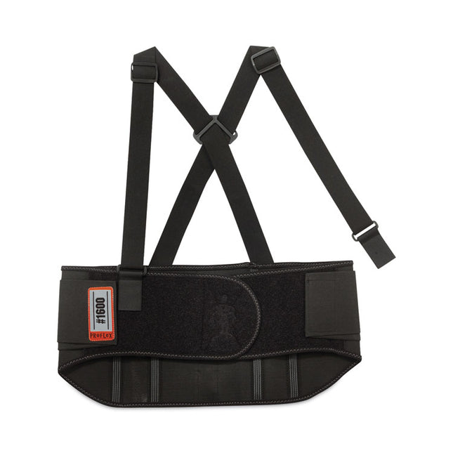 ProFlex 1600 Standard Elastic Back Support Brace, 3X-Large, 46" to 52" Waist, Black