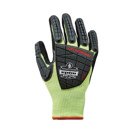 ProFlex 7141 ANSI A4 DIR Nitrile-Coated CR Gloves, Lime, Medium, Pair