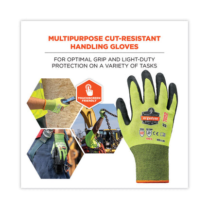 ProFlex 7022 ANSI A2 Coated CR Gloves DSX, Lime, Large, 144 Pairs/Pack