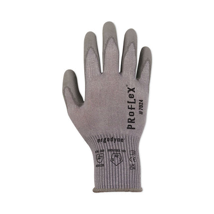ProFlex 7024 ANSI A2 PU Coated CR Gloves, Gray, 2X-Large, Pair