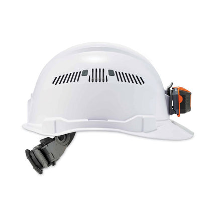 Skullerz 8972LED Class C Hard Hat Cap Style with LED Light, White