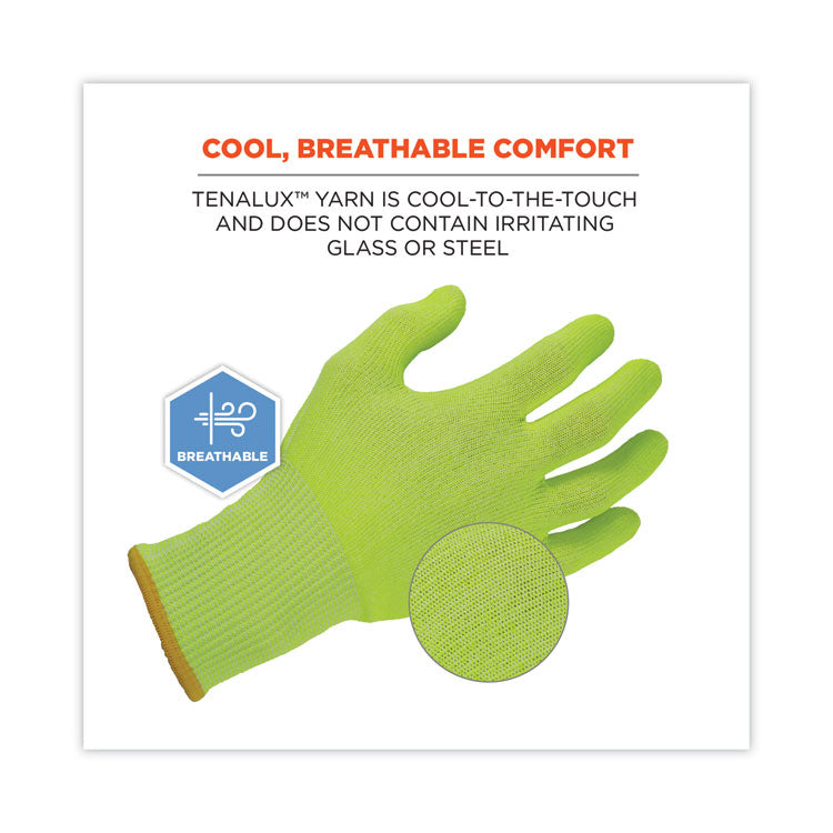 ProFlex 7040 ANSI A4 CR Food Grade Gloves, Lime, Small, 144 Pairs