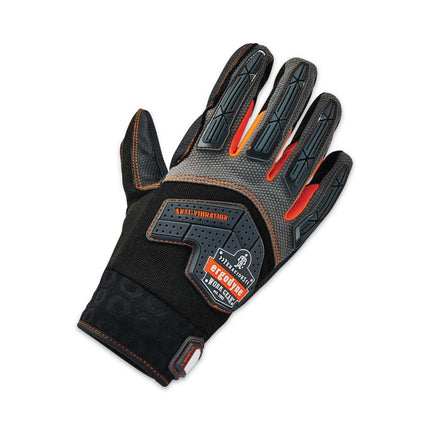 ProFlex 9015F(x) Certified Anti-Vibration Gloves and Dorsal Protection, Black, X-Large, Pair