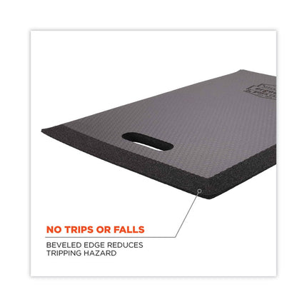 ProFlex 376 Small Foam Kneeling Pad, 0.5", Small, Black