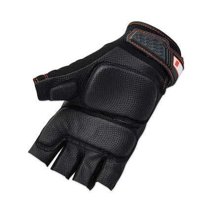 ProFlex 900 Half-Finger Impact Gloves, Black, Small, Pair