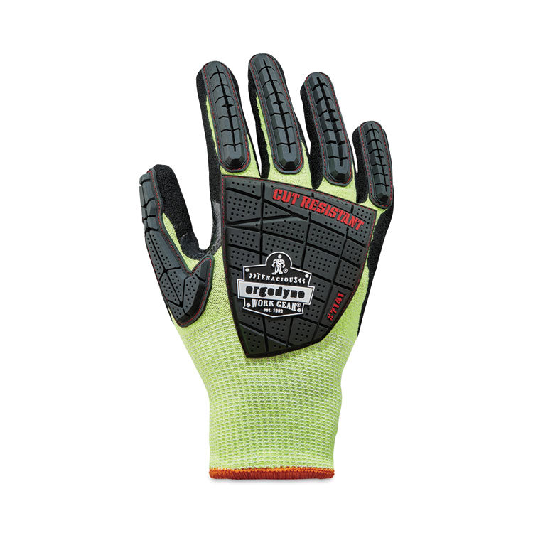 ProFlex 7141 ANSI A4 DIR Nitrile-Coated CR Gloves, Lime, 2X-Large, 72 Pairs/Pack