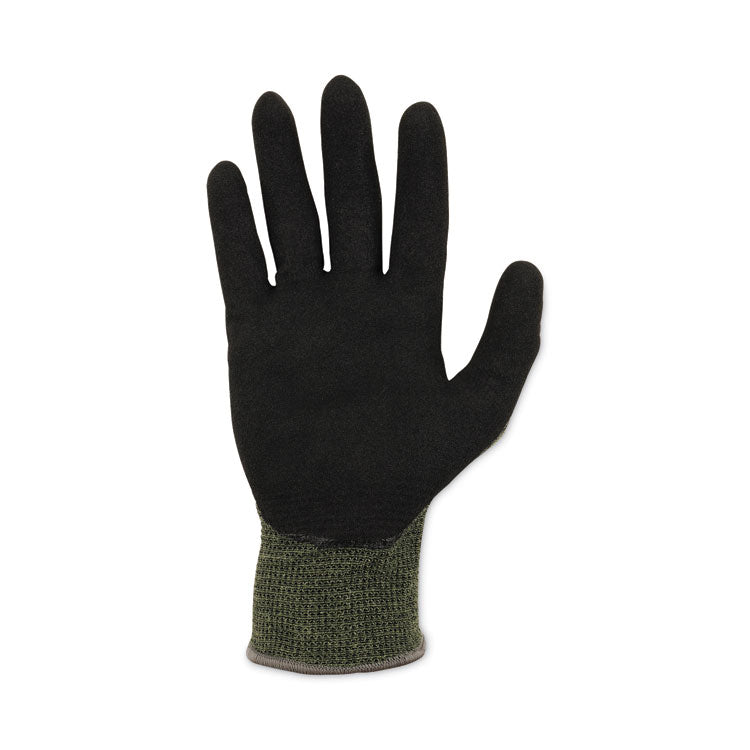 ProFlex 7042 ANSI A4 Nitrile-Coated CR Gloves, Green, 2X-Large, Pair