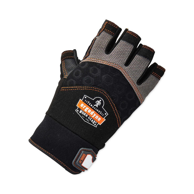 ProFlex 900 Half-Finger Impact Gloves, Black, X-Large, Pair