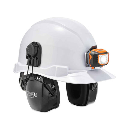 Skullerz 8970LED Class E Hard Hat Cap Style with LED Light, White