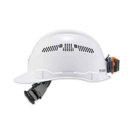 Skullerz 8972LED Class C Hard Hat Cap Style with LED Light, White