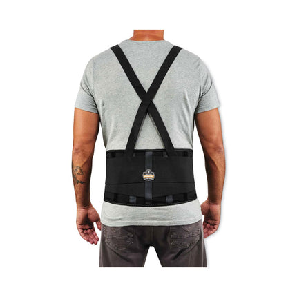ProFlex 100 Economy Spandex Back Support Brace, 4X-Large, 52" to 58" Waist, Black