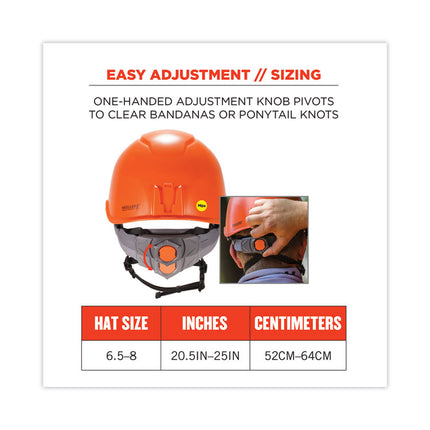 Skullerz 8974-MIPS Class E Safety Helmet with MIPS Elevate Ratchet Suspension, Orange
