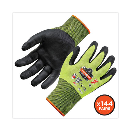 ProFlex 7022 ANSI A2 Coated CR Gloves DSX, Lime, Large, 144 Pairs/Pack