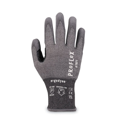 ProFlex 7071 ANSI A7 PU Coated CR Gloves, Gray, 2X-Large, Pair
