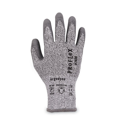 ProFlex 7030 ANSI A3 PU Coated CR Gloves, Gray, Large, Pair