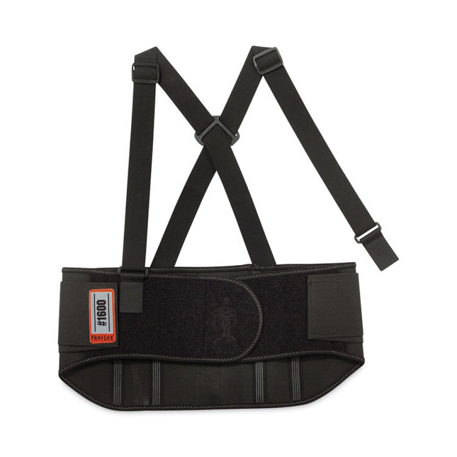 ProFlex 1600 Standard Elastic Back Support Brace, Medium, 30" to 34" Waist, Black