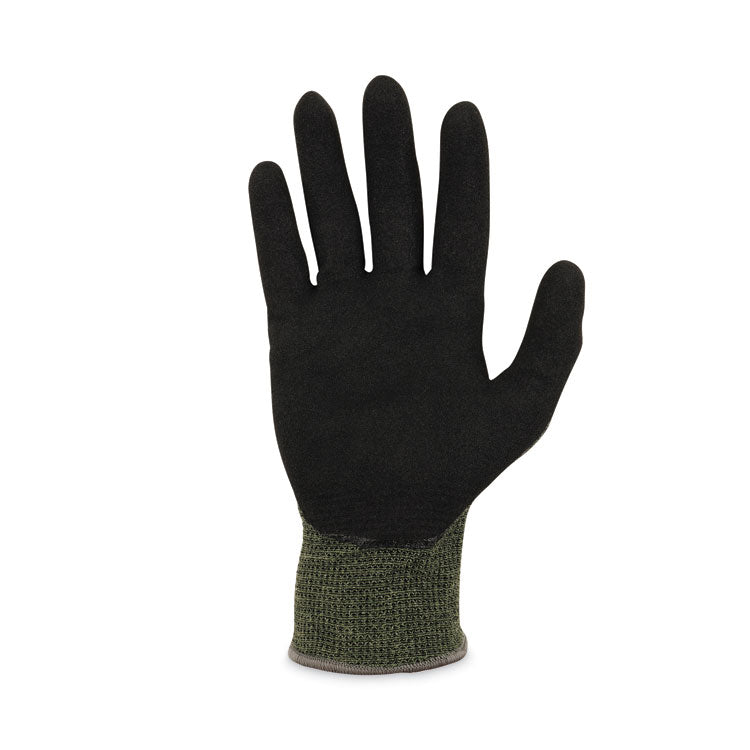 ProFlex 7042 ANSI A4 Nitrile-Coated CR Gloves, Green, Small, Pair