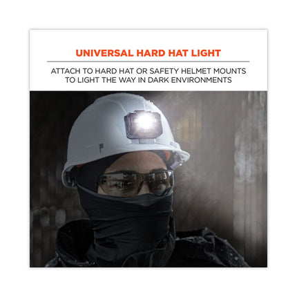 Skullerz 8987 Rechargeable Hard Hat LED Light, 2.5 x 3 x 2, Black