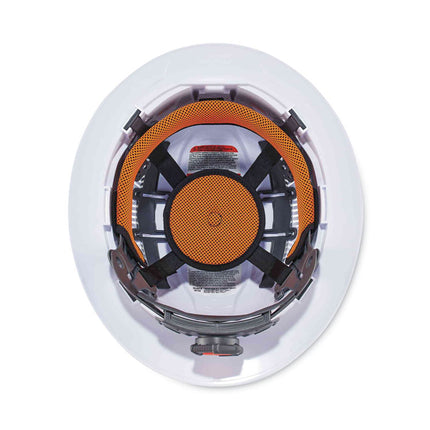 Skullerz 8973LED Class C Hard Hat Full Brim with LED Light, White