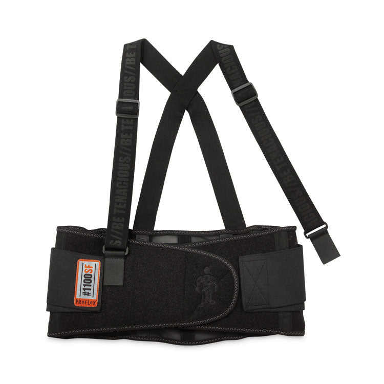 ProFlex 1100SF Standard Spandex Back Support Brace, 4X-Large, 52" to 58" Waist, Black