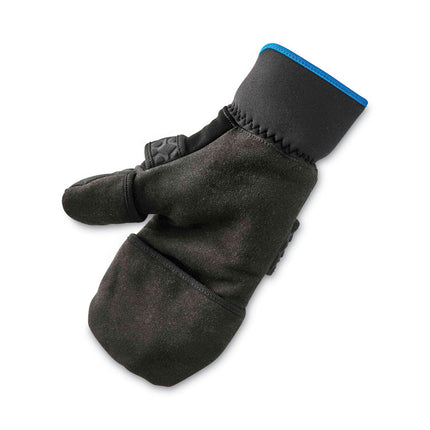 ProFlex 816 Thermal Flip-Top Gloves, Black, Small, Pair
